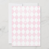 甘い砂糖のナツクラッカーランド梅の妖精ピンク 招待状 (裏面)