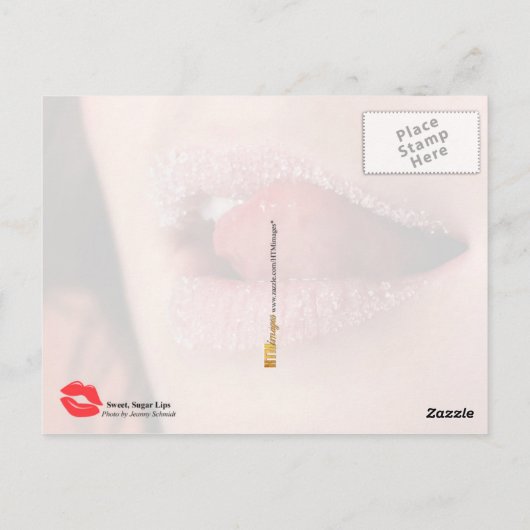 甘い砂糖唇 ポストカード (裏面)