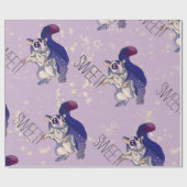 甘い砂糖滑空機ベビー ラッピングペーパー (フラット)