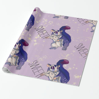 甘い砂糖滑空機ベビー ラッピングペーパー