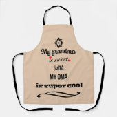 甘い祖母クール大間オールオーバープリントエプロン エプロン (正面)