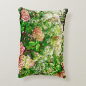 甘い秋のクレマチスとピンクアジサイ アクセントクッション (裏面(縦))