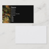 甘い秋の抽象芸術のフラクタルの芸術 名刺 (正面/裏面)