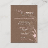 甘い秋の花嫁の名刺 名刺 (裏面)