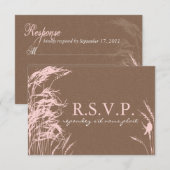 甘い秋の花嫁RSVPカードA2 出欠カード (正面/裏面)