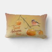 甘い秋オレンジ柿フルーツ&バードルンバ ランバークッション (裏面)