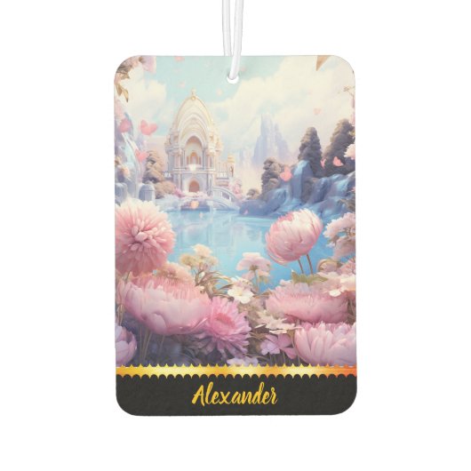 甘い空気フレッシュナーでフローラ楽園 カーエアーフレッシュナー (裏面)