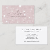 甘い精通したシックエレガントミニマリストの名刺 名刺 (正面/裏面)