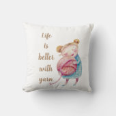 甘い糸愛 クッション (正面)