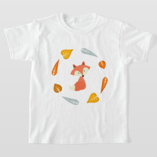 甘い紅葉のキツネ Tシャツ