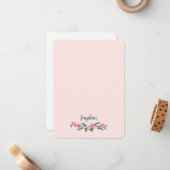 甘い素朴フローラカントリーエステティック ノートカード (正面/裏面インサイチュ)