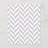 甘い紫と灰色の象の赤ちゃんシャワービンゴ チラシ (裏面)