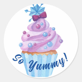 甘い紫色のキャンディキッズシール ラウンドシール