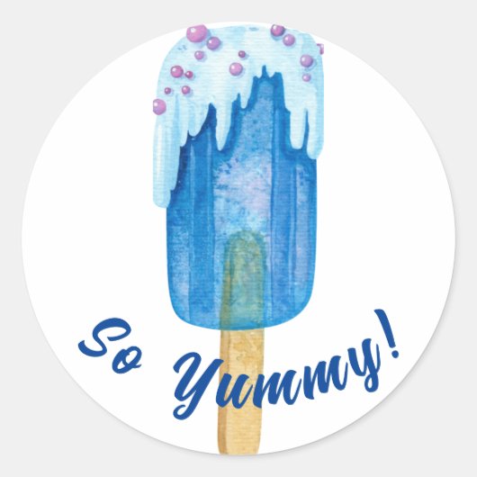 甘い紫色のキャンディキッズシール ラウンドシール (正面)