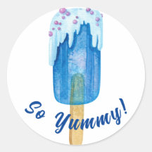 甘い紫色のキャンディキッズシール