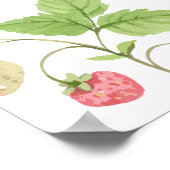 甘い緑のイチゴの赤ちゃんシャワーへようこそ ポスター (角)