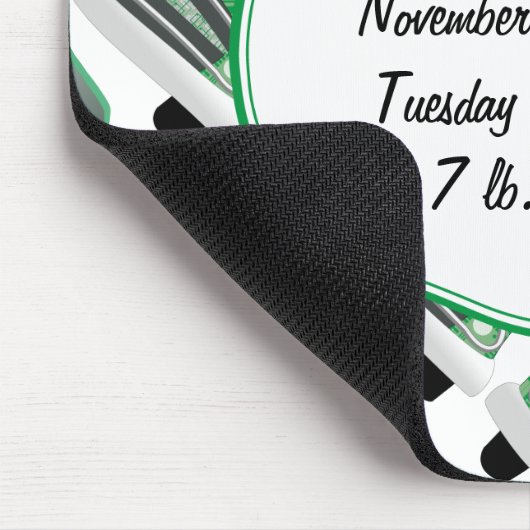 甘い緑の赤ちゃんシャワーStatギフト マウスパッド (コーナー)