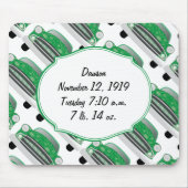 甘い緑の赤ちゃんシャワーStatギフト マウスパッド (正面)