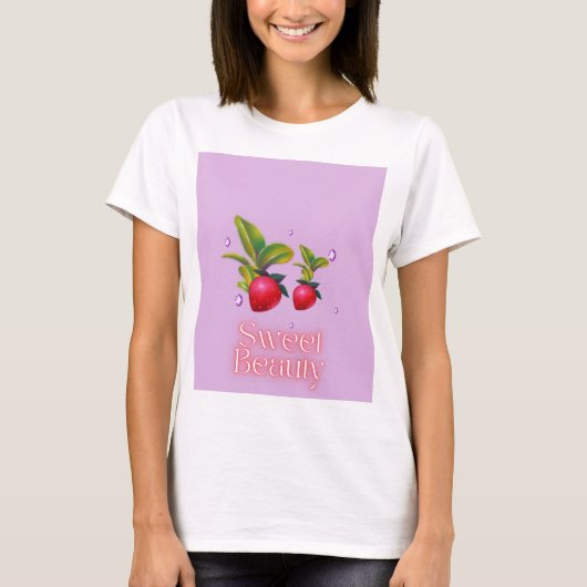 甘い美しい – 自然の美しいの甘さ Tシャツ (正面)