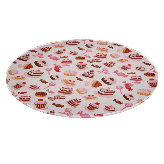 甘い背景 カッティングボード (角)