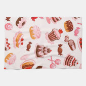 甘い背景 キッチンタオル (横)