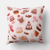 甘い背景 クッション (裏面)