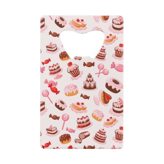 甘い背景 クレジットカード栓抜き (正面)