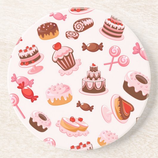 甘い背景 コースター (正面)