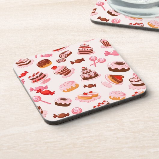 甘い背景 コースター (左側)