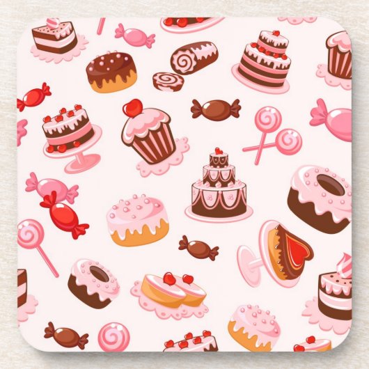 甘い背景 コースター (正面)