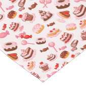 甘い背景 ショートテーブルランナー (コーナー)