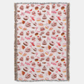 甘い背景 スローブランケット (正面縦)