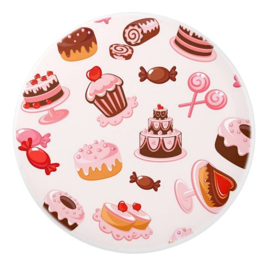 甘い背景 セラミックノブ (正面)