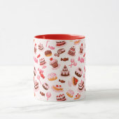 甘い背景 マグカップ (中央)