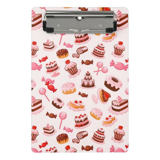 甘い背景 ミニクリップボード (正面)