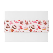 甘い背景 招待状ベリーバンド (裏面例)