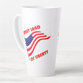 甘い自由の国 カフェラテマグ (左アングル)