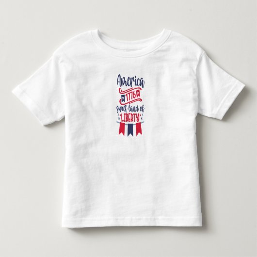 甘い自由の国 トドラーTシャツ (正面)