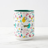 甘い色の手描き ツートーンマグカップ (中央)