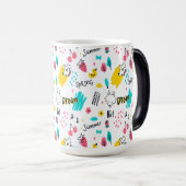 甘い色の手描き モーフィングマグカップ (正面右)