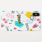 甘い色の手描き Case-Mate iPhoneケース (裏面(横))
