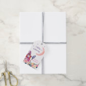 甘い花の魔女カルドロンベビー醸造シャワー ギフトタグ (より糸付き)