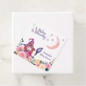 甘い花の魔女カルドロンベビー醸造シャワー フェイバータグ (インサイチュ)