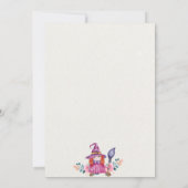 甘い花の魔女カルドロンベビー醸造シャワー 招待状 (裏面)