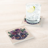 甘い花のLemur ガラスコースター (アングル)