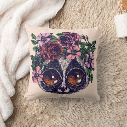 甘い花のLemur クッション (ブランケット)