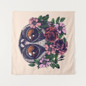 甘い花のLemur タペストリー (正面(横))