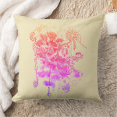 甘い花カラフルみすぼらしいシックな抽象芸術 クッション (ブランケット)