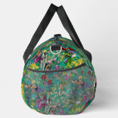 甘い花離れターコイズモノグラム印刷 ダッフルバッグ (右)