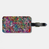 甘い花離れ咲き花の花柄 ラゲッジタグ (裏面横)